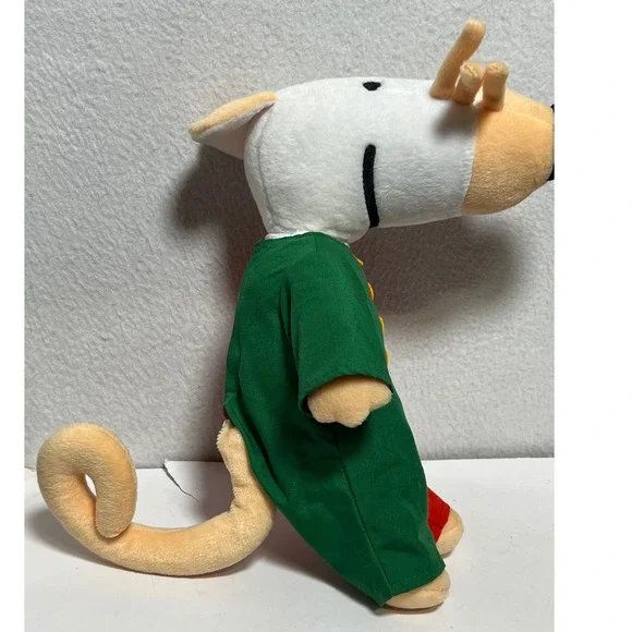 Vintage Maisy Mouse Plush Stuffed Animal Green Red YoYo 13" nostalgic not Tested - Picture 10 of 15